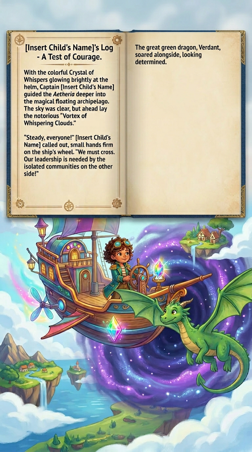 Captain of the Skyship | Personalized Fantasy Adventure