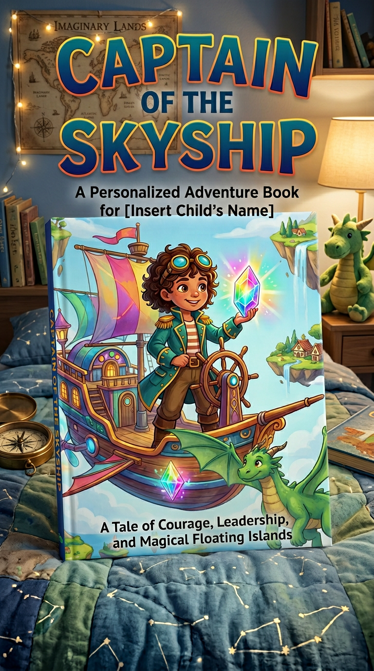 Captain of the Skyship | Personalized Fantasy Adventure