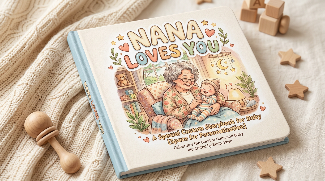 Nana Loves You | Personalized Baby Book