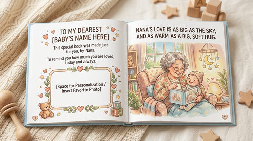 Nana Loves You | Personalized Baby Book