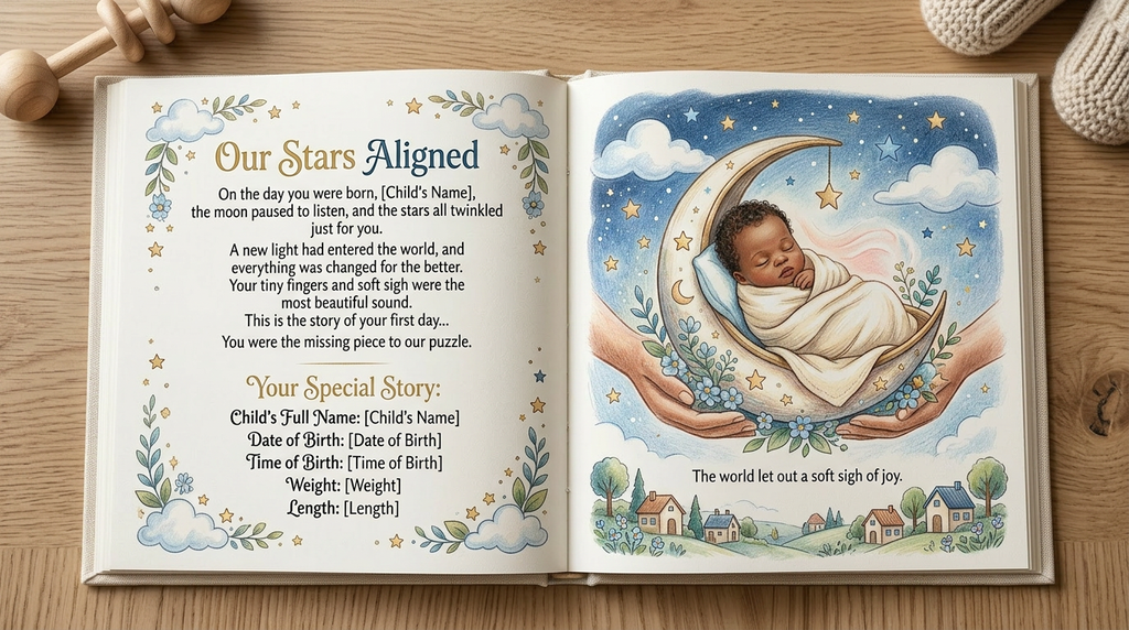 The Day You Were Born | Personalized Baby Memory Book