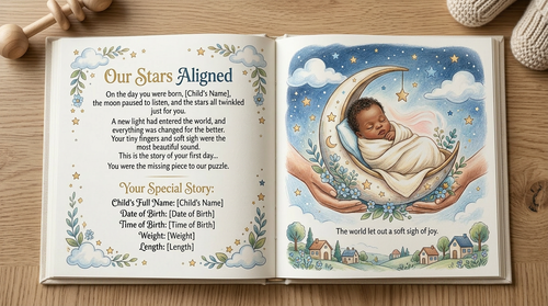 The Day You Were Born | Personalized Baby Memory Book