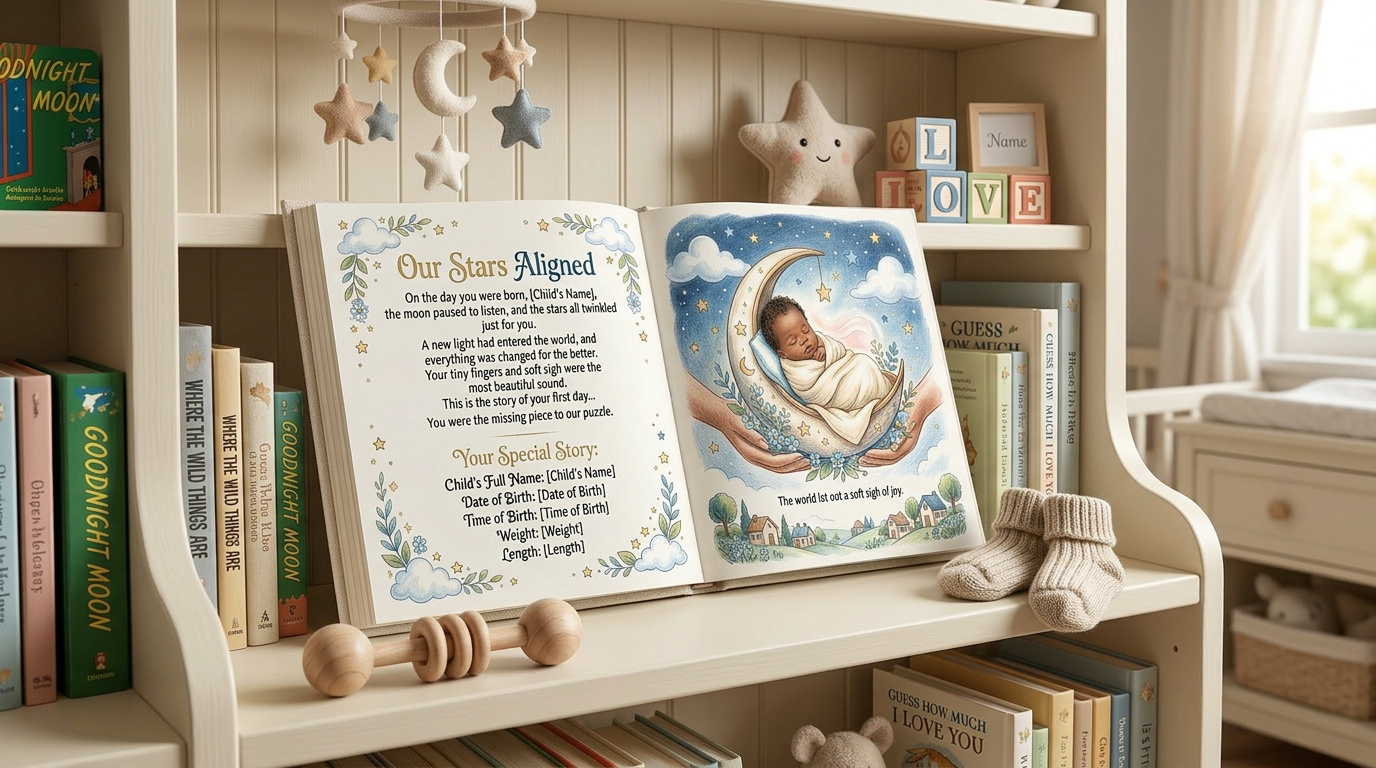 The Day You Were Born | Personalized Baby Memory Book