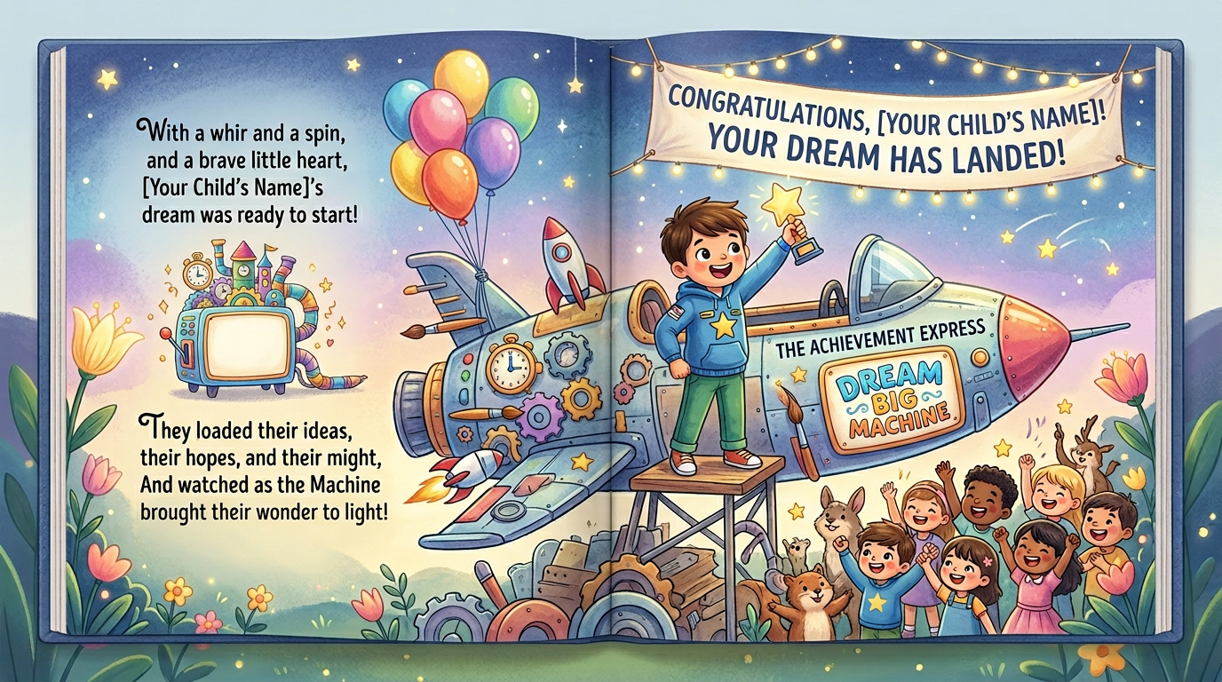 The Dream Big Machine | Personalized Confidence Story