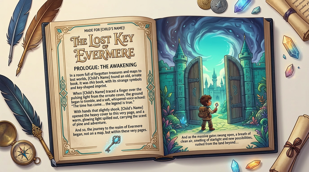 The Lost Key of Evermere | Personalized Fantasy Adventure
