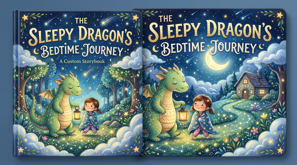 The Sleepy Dragon's Bedtime Journey | Personalized Bedtime Story